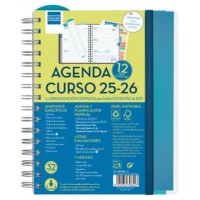 AGENDA DOCENTE 2025-2026 MAGISTRAL PERSONALIZABLE 4º 155X212 SEMANA VISTA HORIZONTAL AZUL+ FINOCAM 533380026 (Espera 4 dias)