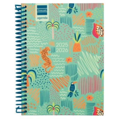 AGENDA ESCOLAR 2025-2026 DIVA 8º 120X164 SEMANA VISTA HORIZONTAL SELVA+ FINOCAM 536100626 (Espera 4 dias)