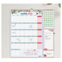 CALENDARIO 16 MESES SEPTIEMBRE 2025-DICIEMBRE 2026 PLUS 340X380 MES VISTA FRASES MOTIVACIONALES+ FINOCAM 540220226 (Espera 4 dias)