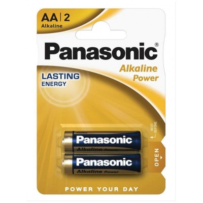 PILA PANASONIC LR6 AA ALKALINE 2 UNIDADES (Espera 4 dias)