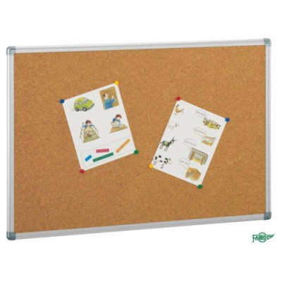 TABLERO ANUNCIOS CORCHO CON MARCO DE ALUMINIO 100X200 CM FAIBO 601-5 (Espera 4 dias)