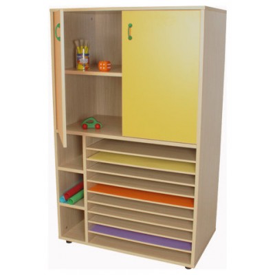 MUEBLE CARTULINERO Y ARMARIO (ANCHO 90 CM) HAYA MOBEDUC 602211HPS18 (Espera 4 dias)