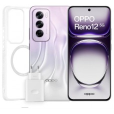 OPPO RENO 12 5G 256GB 12GB SILVER CASE/STIC/CAR 80W (Espera 4 dias)