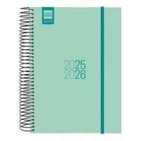 AGENDA ESCOLAR 2025-2026 ESPIR E10-155X212 1DIA PAGINA TURQUESA+ FINOCAM 633120126 (Espera 4 dias)