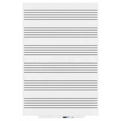 PIZARRA SKINMUSIC 100X150CM LACADA BLANCO PENTAGRAMA ROCADA 6421RM (Espera 4 dias)