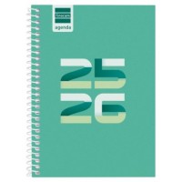 AGENDA ESCOLAR 2025-2026 COOL 8º 120X164 SEMANA VISTA HORIZONTAL VERDE+ FINOCAM 645000926 (Espera 4 dias)