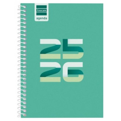 AGENDA ESCOLAR 2025-2026 COOL 8º 120X164 SEMANA VISTA HORIZONTAL VERDE+ FINOCAM 645000926 (Espera 4 dias)