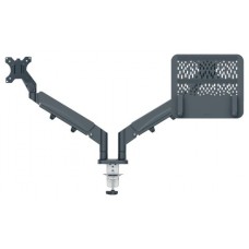 BRAZO DUAL PARA MONITOR Y PORTÁTIL LEITZ ERGO SPACESAVING COLOR  GRIS OSCURO KENSINGTON 65380089 (Espera 4 dias)