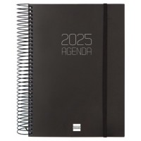 AGENDA 2025 BASIC OPAQUE E10 155X212MM DIA PAGINA NEGRO FINOCAM 742916025 (Espera 4 dias)