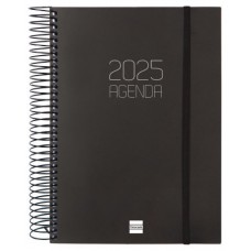 AGENDA 2025 BASIC OPAQUE E10 155X212MM DIA PAGINA NEGRO FINOCAM 742916025 (Espera 4 dias)