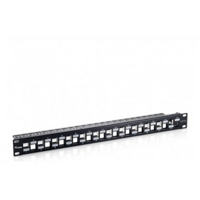 Patch Panel Vacio Cat.6 A 24 Puertos Keystone