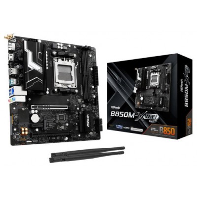 PLACA ASROCK B850M-X WIFI R2.0,AMD,AM5,B850,2DDR5,128GB,1HDMI+1DP,4SATA3,2.5GBLAN,WIFI6E+BT5.2,5USB3.2+2USB TYPE-C,MATX (Espera 4 dias)