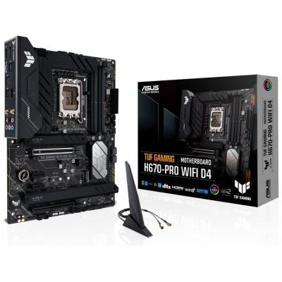 ASUS TUF GAMING H670-PRO WIFI D4 Intel H670 LGA 1700 ATX (Espera 4 dias)