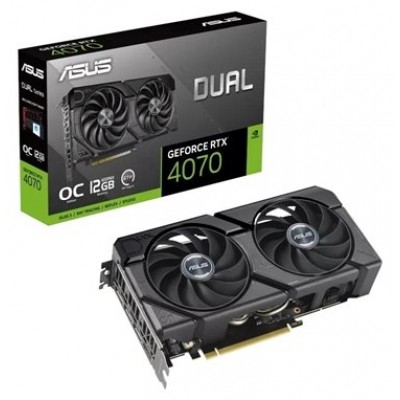 VGA ASUS DUAL GEFORCE RTX4070 EVO OC EDITION 12GB GDDR6X (Espera 4 dias)