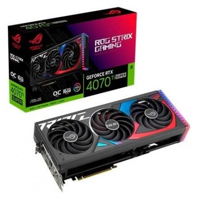 ASUS ROG -STRIX-RTX4070TIS-O16G-GAMING NVIDIA GeForce RTX 4070 Ti SUPER 16 GB GDDR6X (Espera 4 dias)