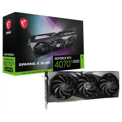 MSI GAMING GeForce RTX 4070 Ti SUPER 16G X SLIM NVIDIA 16 GB GDDR6X (Espera 4 dias)