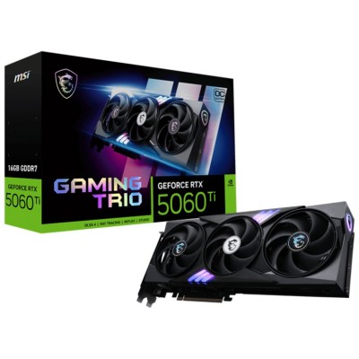 MSI GAMING GeForce RTX 5060 TI 16G TRIO OC NVIDIA 16 GB GDDR7 (Espera 4 dias)