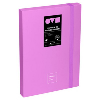 CAJA DE PROYECTOS 3CM EN POLYFOAM UNEQUAL MINIMAL LAVANDA GRAFOPLAS 91271069 (Espera 4 dias)