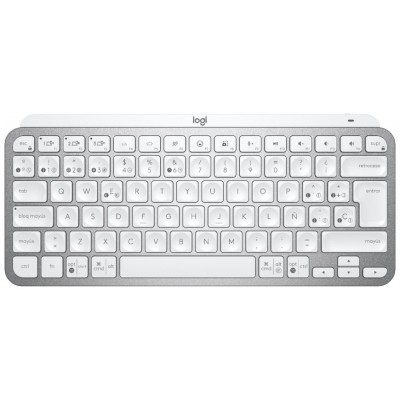 Teclado logitech mx keys gris palido wireless