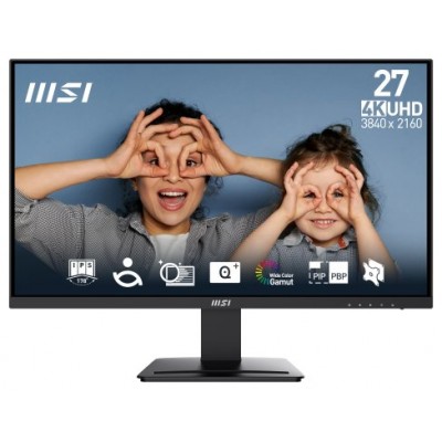 MSI Pro MP273U pantalla para PC 68,6 cm (27") 3840 x 2160 Pixeles 4K Ultra HD Negro (Espera 4 dias)