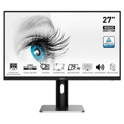 MSI PRO MP273QP pantalla para PC 68,6 cm (27") 2560 x 1440 Pixeles Wide Quad HD LED Negro, Plata (Espera 4 dias)