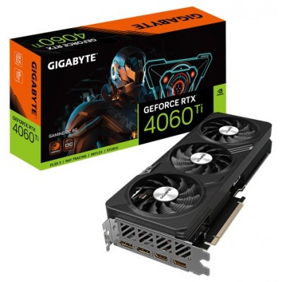 Gigabyte GeForce RTX­­ 4060 Ti GAMING OC 8G NVIDIA GeForce RTX 4060 Ti 8 GB GDDR6 (Espera 4 dias)