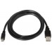 AISENS - CABLE USB 2.0, TIPO A/M-MICRO B/M, NEGRO, 0.8M