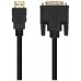 CABLE DVI A HDMI DVI18+1 M-HDMI AM NEGRO 3.0M AISENS