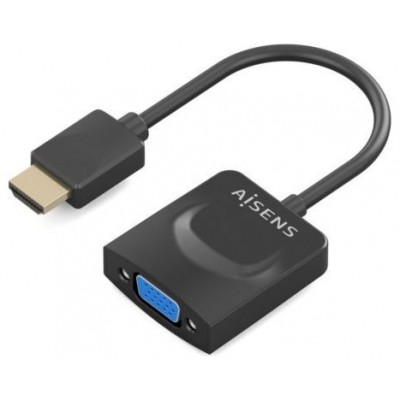 AISENS - CONVERSOR HDMI A SVGA, HDMI A/M-SVGA/H, NEGRO, 15CM