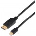 AISENS - CABLE MINI DP A DISPLAYPORT V1.2 4K@60HZ, MDP/M-DP/M, NEGRO, 2.0M