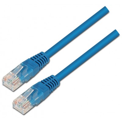 CABLE RED LATIGUILLO RJ45 CAT.6 UTP AWG24 AZUL 2.0M