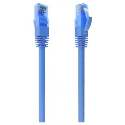 AISENS - CABLE DE RED LATIGUILLO RJ45 CAT.6 UTP AWG26 CCA, AZUL, 1.5M