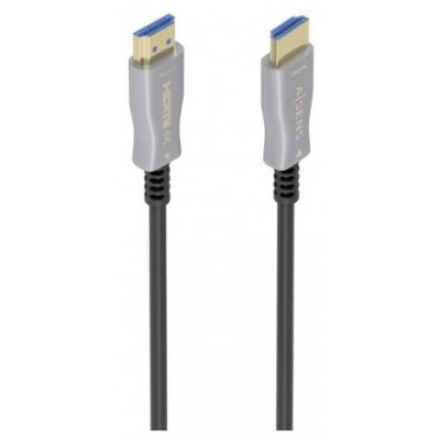 AISENS - CABLE HDMI V2.0 AOC PREMIUM ALTA VELOCIDAD / HEC 4K@60HZ 18GBPS, A/M-A/M, NEGRO, 10M