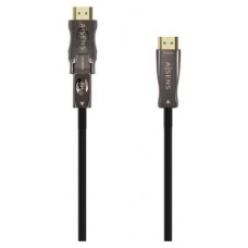 AISENS CABLE HDMI V2.1 AOC DESMONTABLE ULTRA ALTA VELOCIDAD / HEC 8K@60HZ 4K@120HZ 4:4:4 48GBPS, A/M-D/A/M, NEGRO, 30M