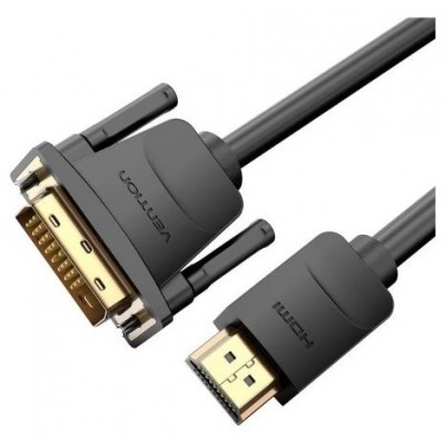 CONVERSOR DVI/M A HDMI/M 1.5 M NEGRO VENTION (Espera 4 dias)