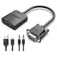 CONVERSOR VGA A HDMI 1 M NEGRO VENTION (Espera 4 dias)
