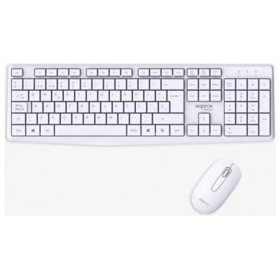 APPROX Teclado+raton inalamb X420W 1000DPI Blanco