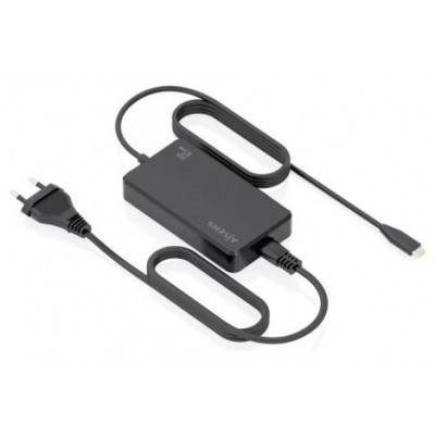AISENS - CARGADOR DE SOBREMESA GaN 65W PD3.0 1XUSB-C 1.8M, NEGRO