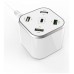 AISENS - CARGADOR 48W 5 PUERTOS 3xUSB-A 1xUSB-C 1xUSB QC3.0,para cargar moviles, camaras y tablets B