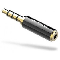 ADAPTADOR AUDIO JACK 3.5/M JACK 2.5/H NEGRO VENTION (Espera 4 dias)