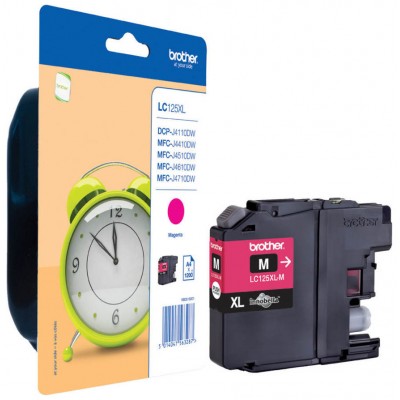 TINTA BROTHER LC-125XLM MAGENTA 1.200PAG (Espera 4 dias)