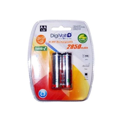 Pila Recargable Aa R2 Digivolt Bt2-2850 Ni-mh 2850mah