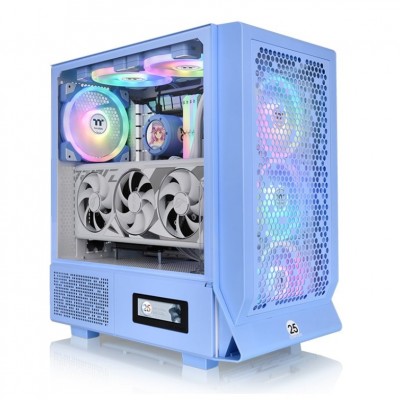 CAJA THERMALTAKE CERES 330 TG HYDRANGEA BLUE ARGB ATX 2XUSB 3.0 SIN FUENTE AZUL