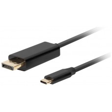 CABLE USB-C A DISPLAYPORT LANBERG MACHO/MACHO 0.5M 4K 60HZ NEGRO