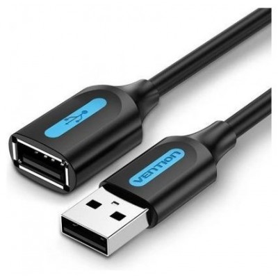 CABLE ALARGADOR USB 2.0 M/H 1.5 M NEGRO VENTION (Espera 4 dias)