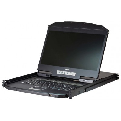 Aten CL3108 consola de rack 47 cm (18.5") 1366 x 768 Pixeles Metal, De plástico Negro 1U (Espera 4 dias)