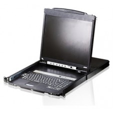 ATEN Consola LCD dual rail con switch KVM integrado VGA PS/2-USB de 16 puertos (Espera 4 dias)