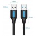 CABLE USB-A A USB-A M-M 2 M NEGRO VENTION (Espera 4 dias)