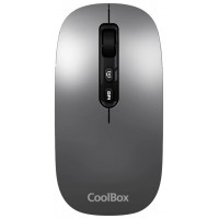 Coolbox Ratón W02-IA Inalámbrico RF+BT Gris
