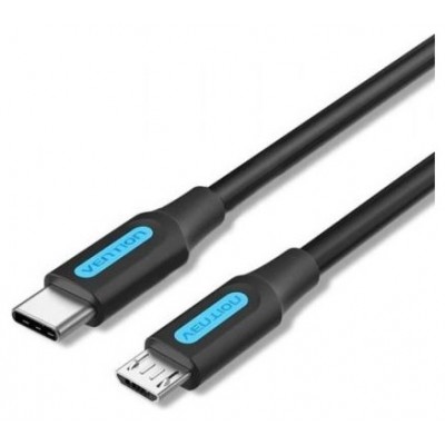 CABLE USB-C 2.0 A MICRO USB M-M 1 M NEGRO VENTION (Espera 4 dias)